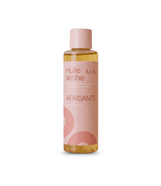 Huile sèche menstruelle apaisante